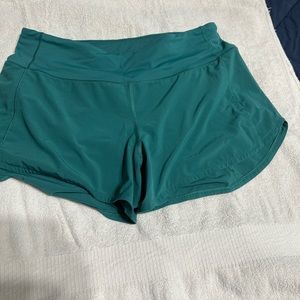 Lululemon speed shorts 8 tall teal lagoon